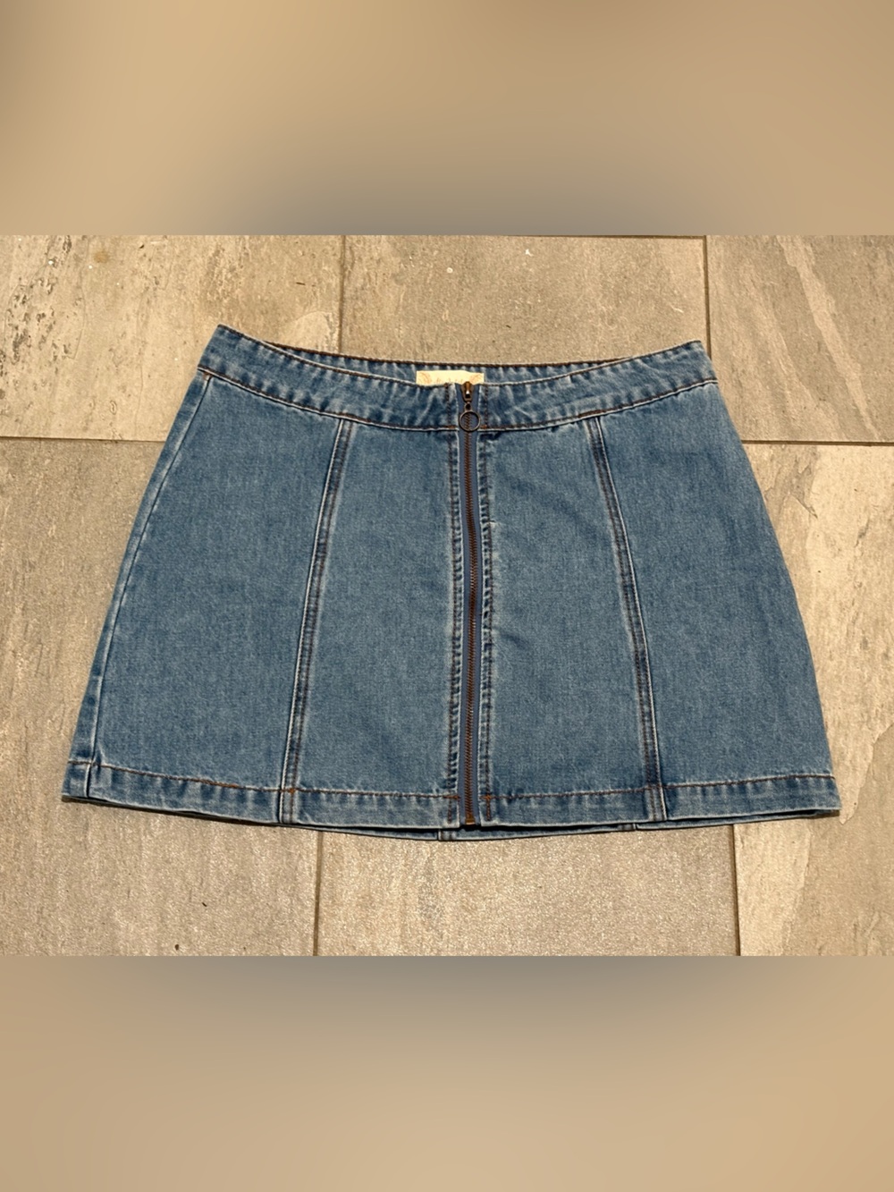 Altar'd State Medium Blue Denim Label Detail